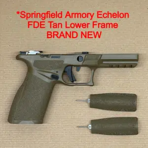 Springfield Armory Echelon OEM Lower Frame – FDE Tan Grip Module NEW – Factory Parts