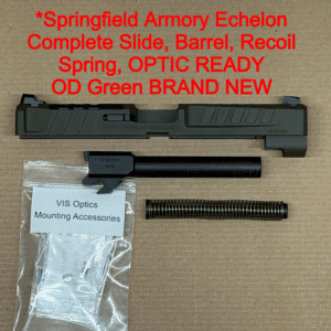 Springfield Echelon OEM Complete Slide OD Green – Barrel & Recoil Spring – 9mm Optic Ready – Factory NEW