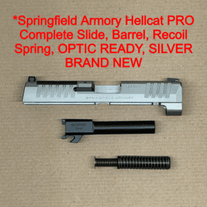 SPRINGFIELD HELLCAT PRO 9mm OEM Complete Slide Assembly SILVER BRAND NEW