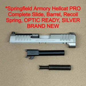 SPRINGFIELD HELLCAT PRO 9mm OEM Complete Slide Assembly SILVER BRAND NEW