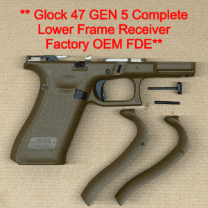 GLOCK 47 Gen 5 OEM Factory Lower Frame FDE Factory Glock Parts NEW 02-2499-00-00
