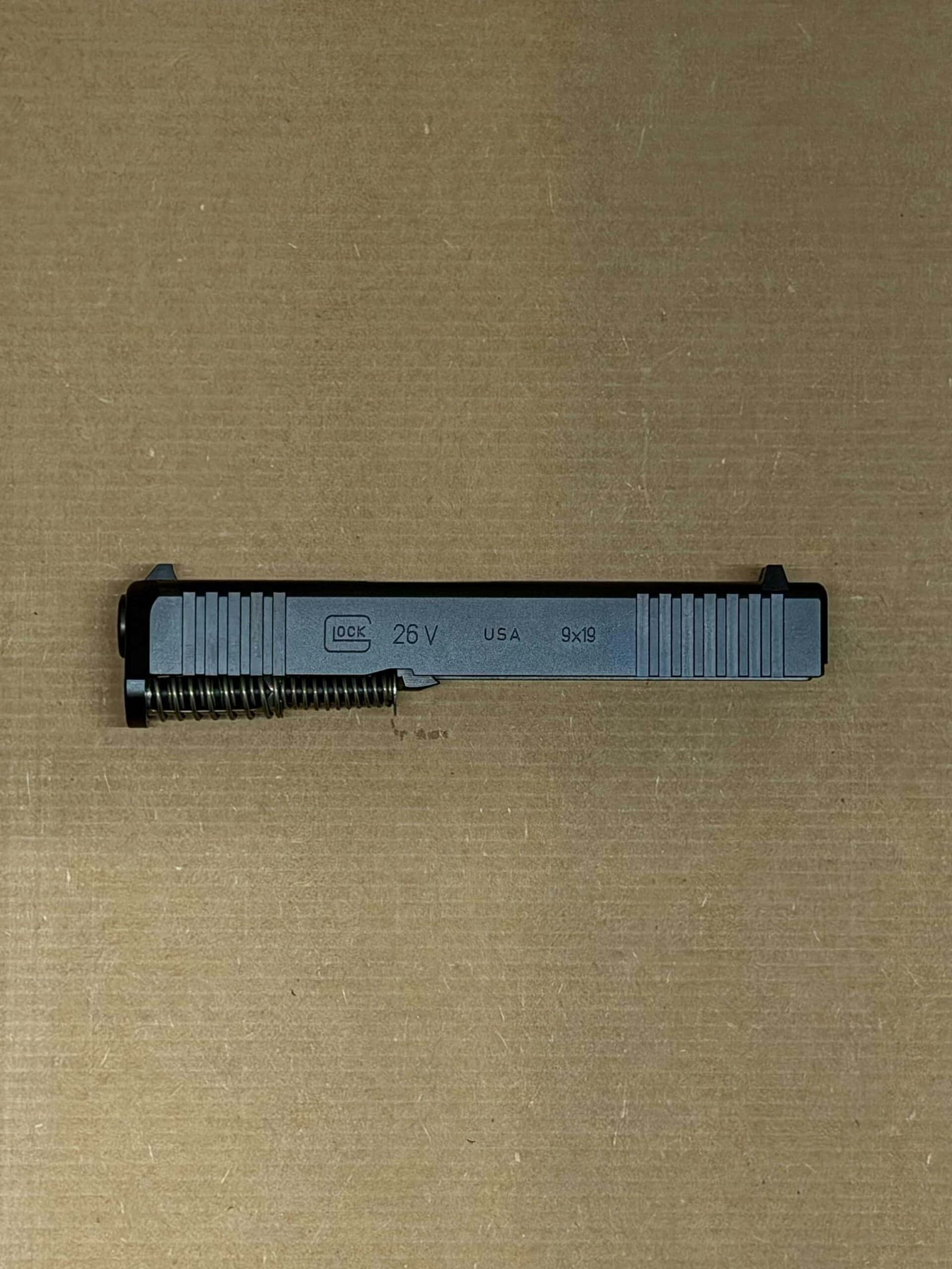 Glock 26 Gen V OEM Complete Slide Assembly – 9mm – Barrel & Recoil Spring – NEW - Image 2