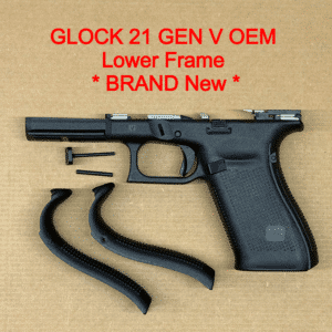 Glock 21 Gen V OEM Lower Frame – Factory .45 ACP Grip Module – Genuine Glock – NEW
