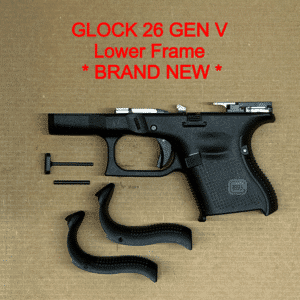 Glock 26 Gen V OEM Factory Lower Frame – Genuine Glock Grip Module – NEW