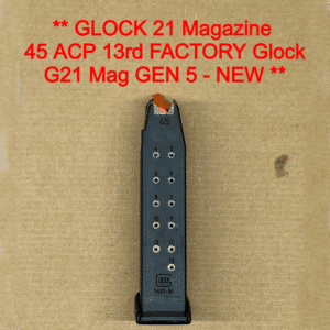 Glock 41 / 21 / 21SF Gen 5 OEM Magazine – 13 Round .45 ACP – Factory Original – NEW 74198