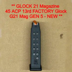 Glock 41 / 21 / 21SF Gen 5 OEM Magazine – 13 Round .45 ACP – Factory Original – NEW 74198