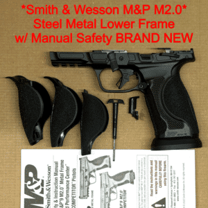 Smith & Wesson M&P9 M2.0 Competitor METAL HD OEM Steel Frame – Manual Safety – NEW
