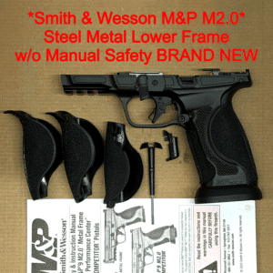 Smith & Wesson M&P9 M2.0 Competitor METAL HD OEM Steel Frame – No Manual Safety – NEW