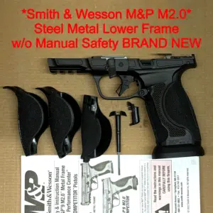 Smith & Wesson M&P9 M2.0 Competitor METAL HD OEM Steel Frame – No Manual Safety – NEW