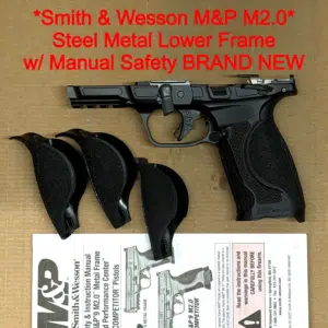 Smith & Wesson M&P9 M2.0 METAL HD OEM Steel Frame – Manual Safety – NEW