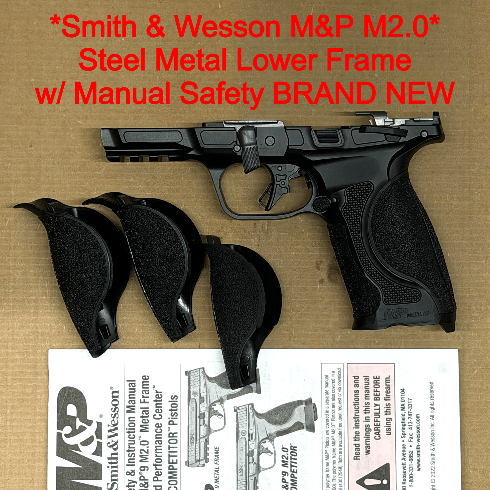 Smith & Wesson M&P9 M2.0 METAL HD OEM Steel Frame – Manual Safety – NEW