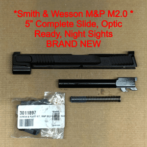 Smith & Wesson M&P9 M2.0 OEM 5" Slide – Optic Ready – Black – NEW