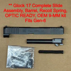 GLOCK 17 Gen 6 MOS OEM Complete Slide Assembly – Optic Ready – BRAND NEW
