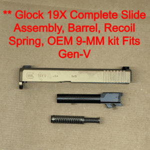 GLOCK 19X Gen V OEM Complete Slide Assembly – BRAND NEW