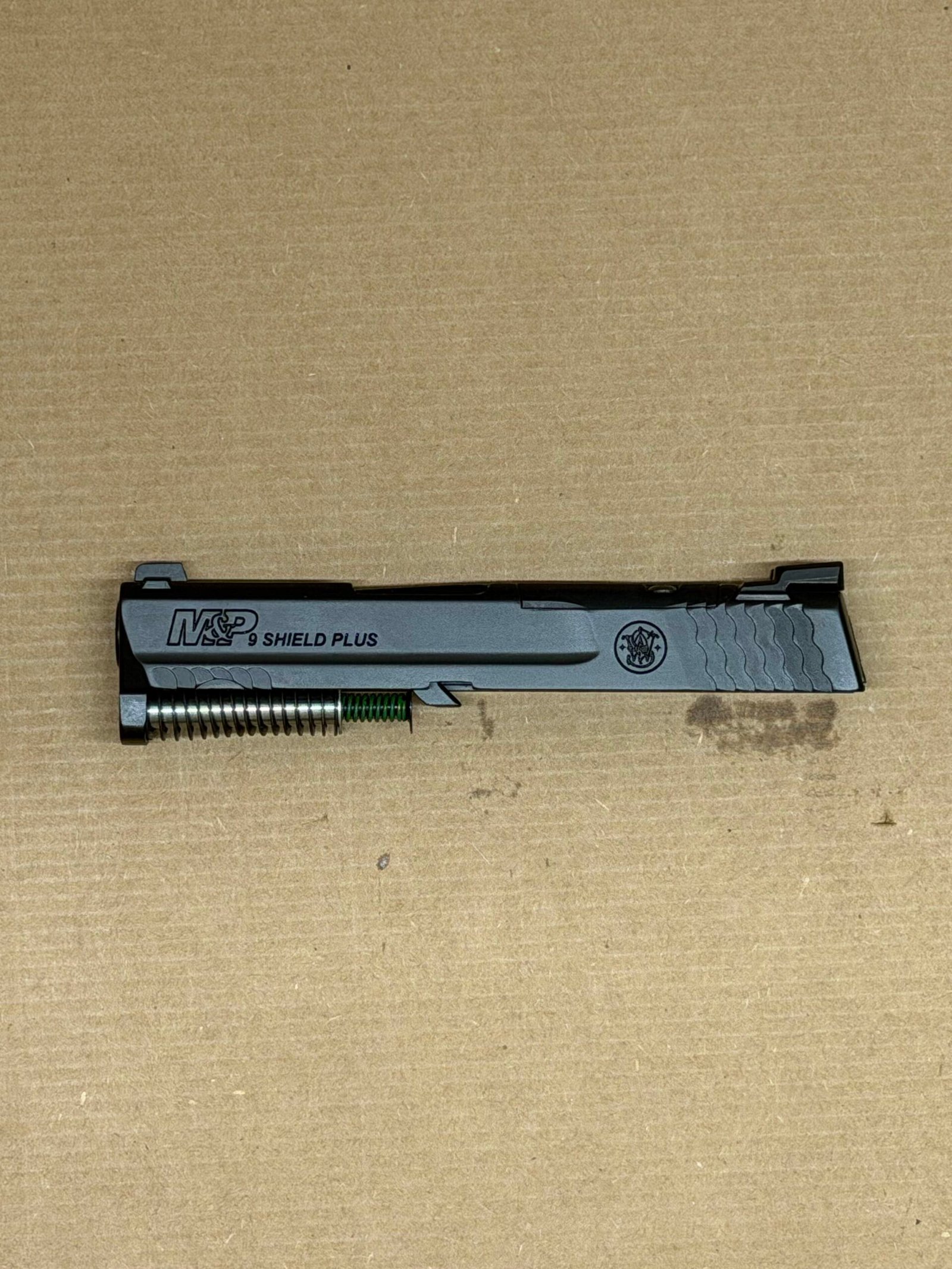 S&W M&P Shield Plus 3" 9mm Optic Ready Slide Assembly with Barrel & Recoil Spring – OEM Factory - Image 3