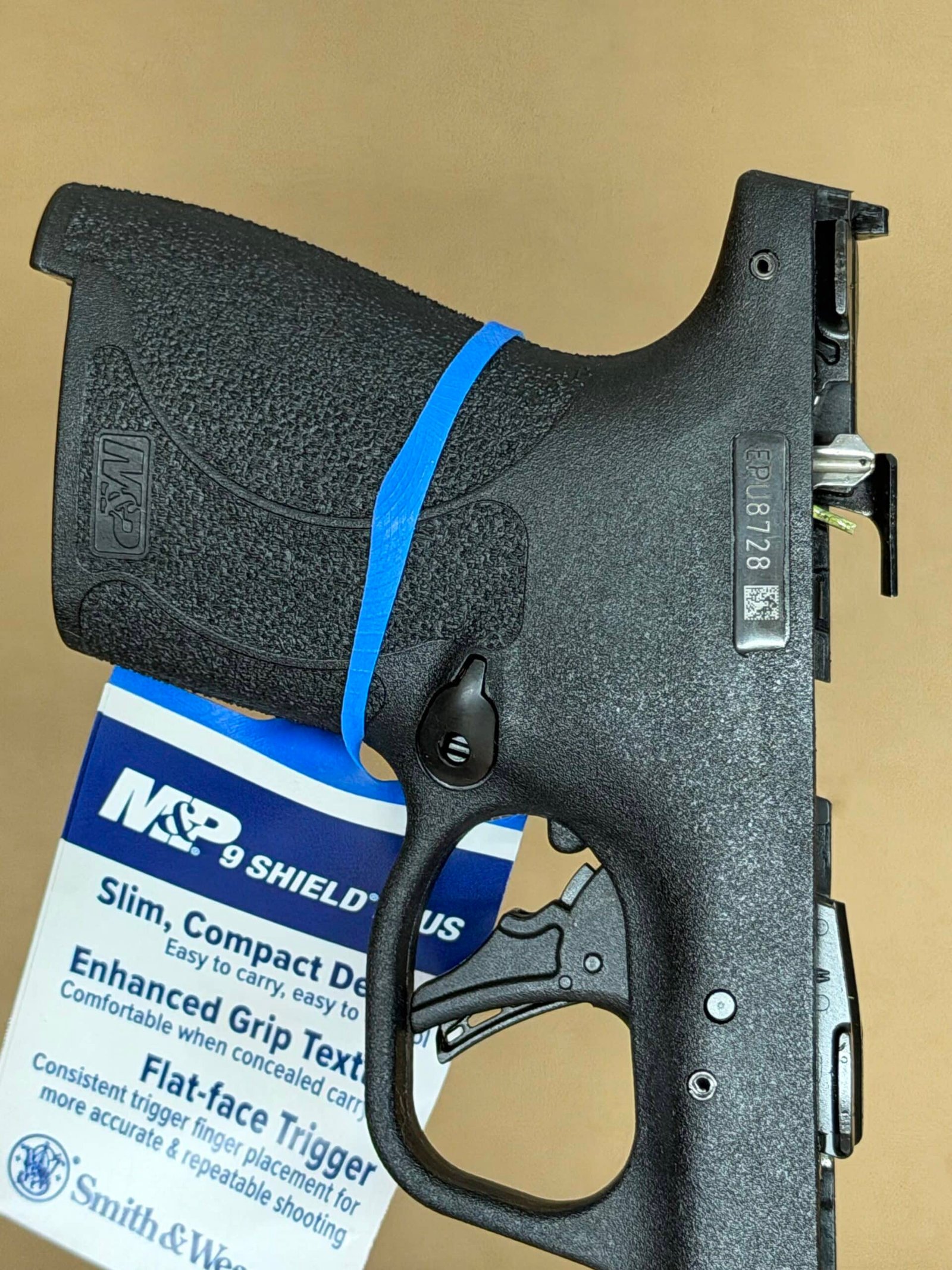 Smith & Wesson M&P9 Shield Plus Comp Carry OEM Factory Lower Frame – Manual Safety – NEW - Image 3