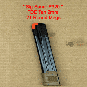 Sig Sauer OEM P320 21 Round Magazine FDE Tan Factory New - MAG-MOD-F-9-21-COY