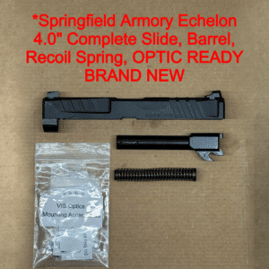 Springfield Echelon 9mm OEM 4.0" Complete Slide, Barrel & Recoil Spring – Optic Ready – BRAND NEW