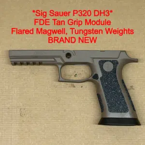 SIG SAUER P320 DH3 Grip Module Tungsten Infused FDE Tan OEM NEW