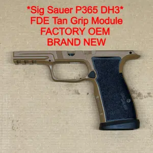 SIG SAUER P365 DH3 AXG Aluminum Grip Module FDE Tan OEM Factory NEW
