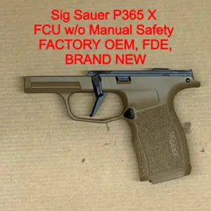Sig Sauer P365X OEM Factory FCU – FDE Grip Module – No Manual Safety – Straight Trigger – NEW