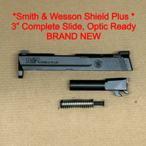 S&W M&P Shield Plus 3" 9mm Optic Ready Slide Assembly with Barrel & Recoil Spring – OEM Factory