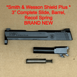 S&W M&P Shield Plus 3" 9mm Slide Assembly with Barrel & Recoil Spring – OEM Factory