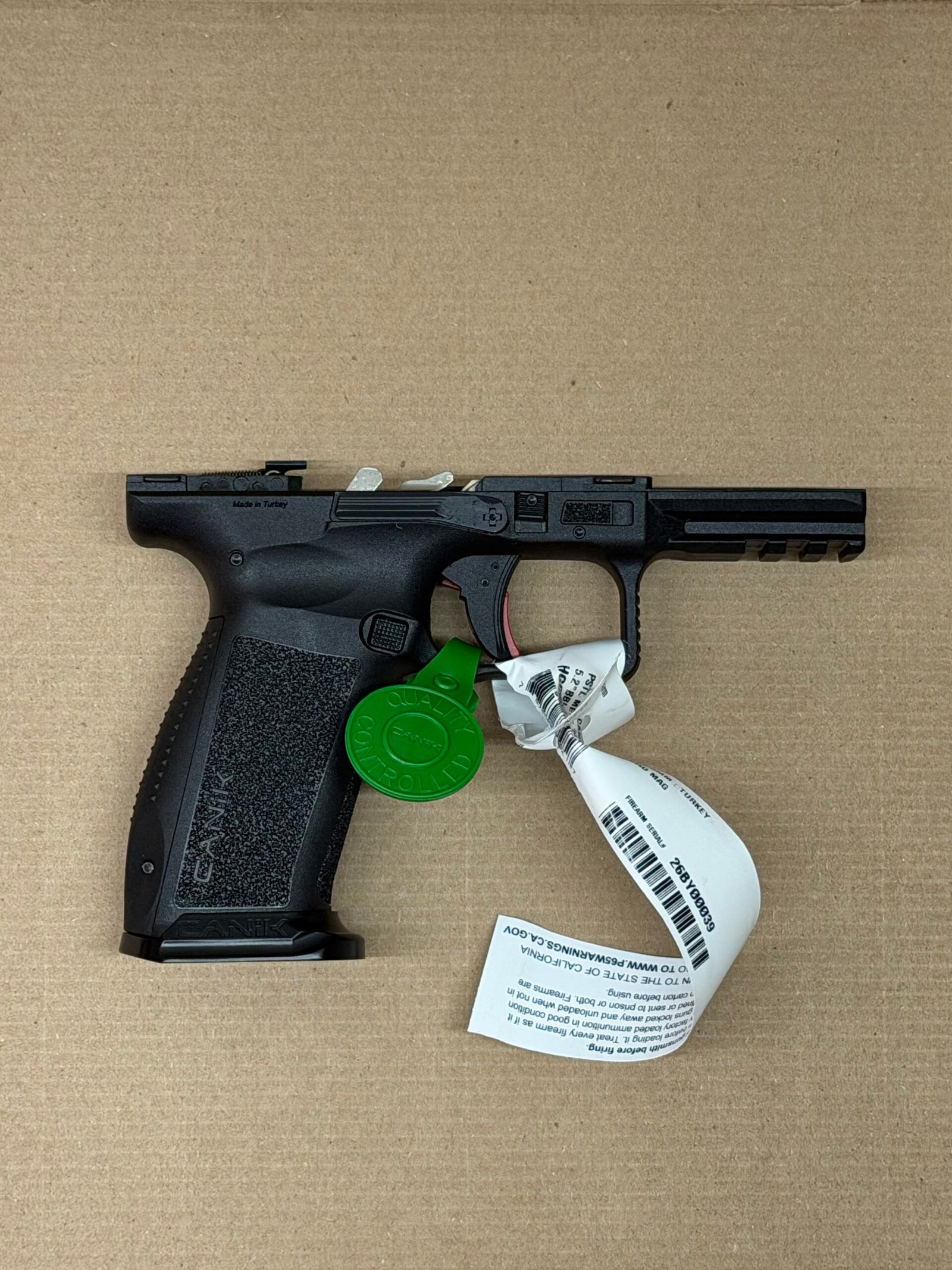 NEW - FACTORY Canik Mete SFx SFT 9mm Lower Frame Assembly Grip Module Full Size Black - Image 2