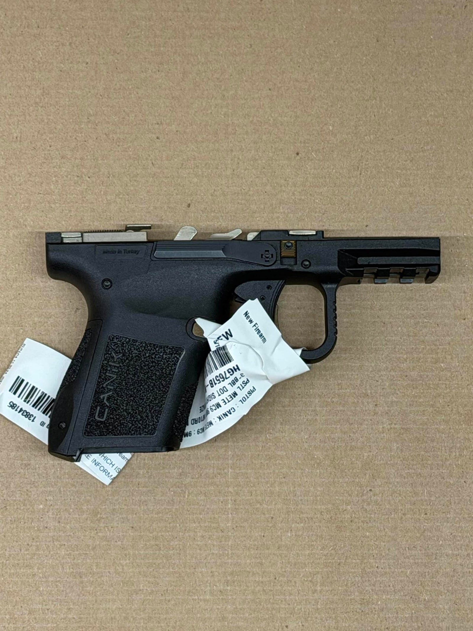 NEW - FACTORY Canik Mete MC9 9mm Lower Frame Assembly Grip Module Micro Compact Black Bronze - Image 2