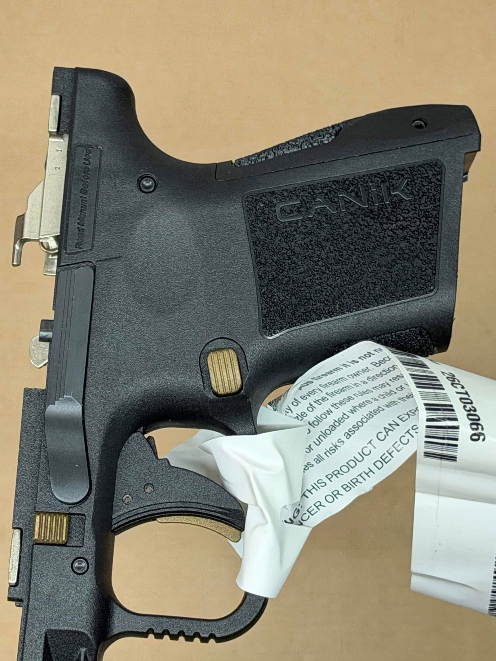 NEW - FACTORY Canik Mete MC9 9mm Lower Frame Assembly Grip Module Micro Compact Black Bronze - Image 6