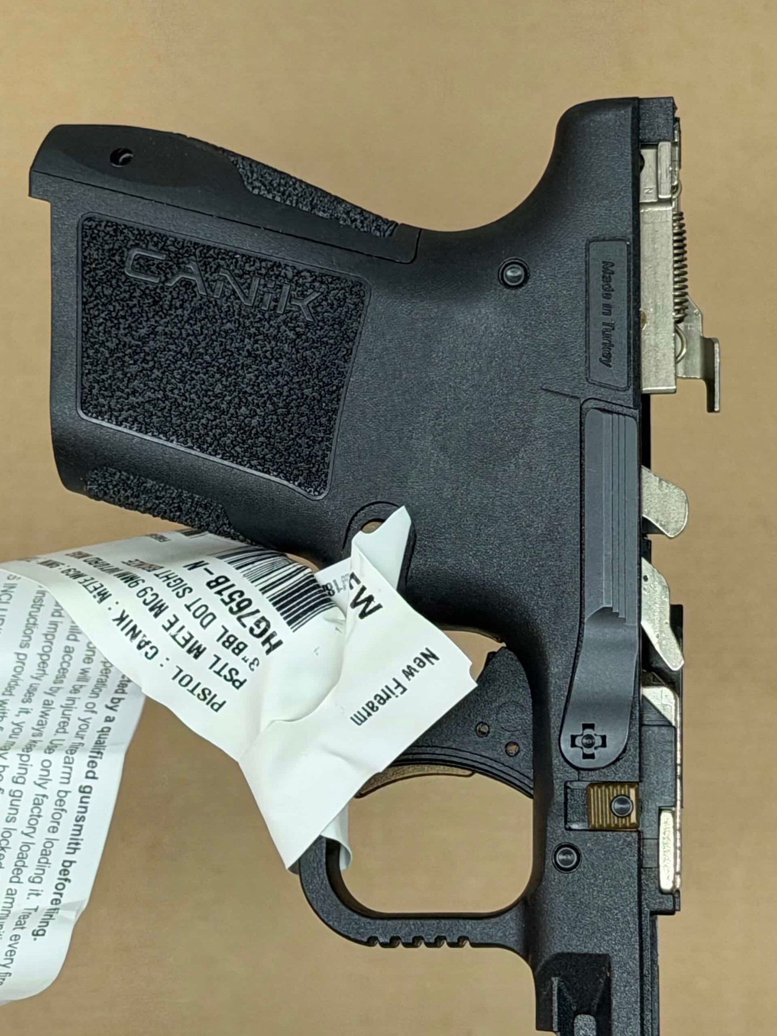 NEW - FACTORY Canik Mete MC9 9mm Lower Frame Assembly Grip Module Micro Compact Black Bronze - Image 5