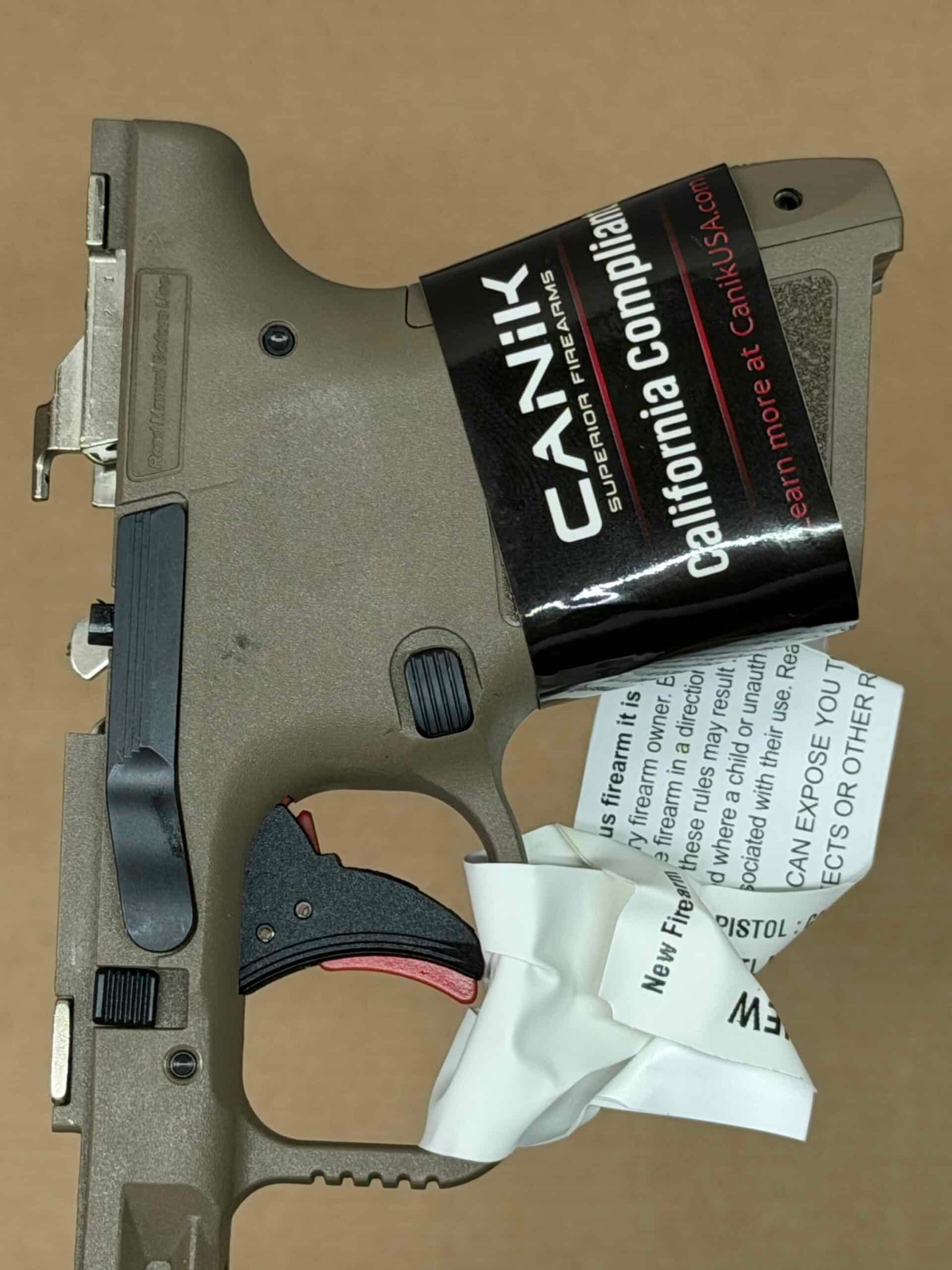 NEW - FACTORY Canik Mete MC9 9mm Lower Frame Assembly Grip Module Micro Compact FDE - Image 6