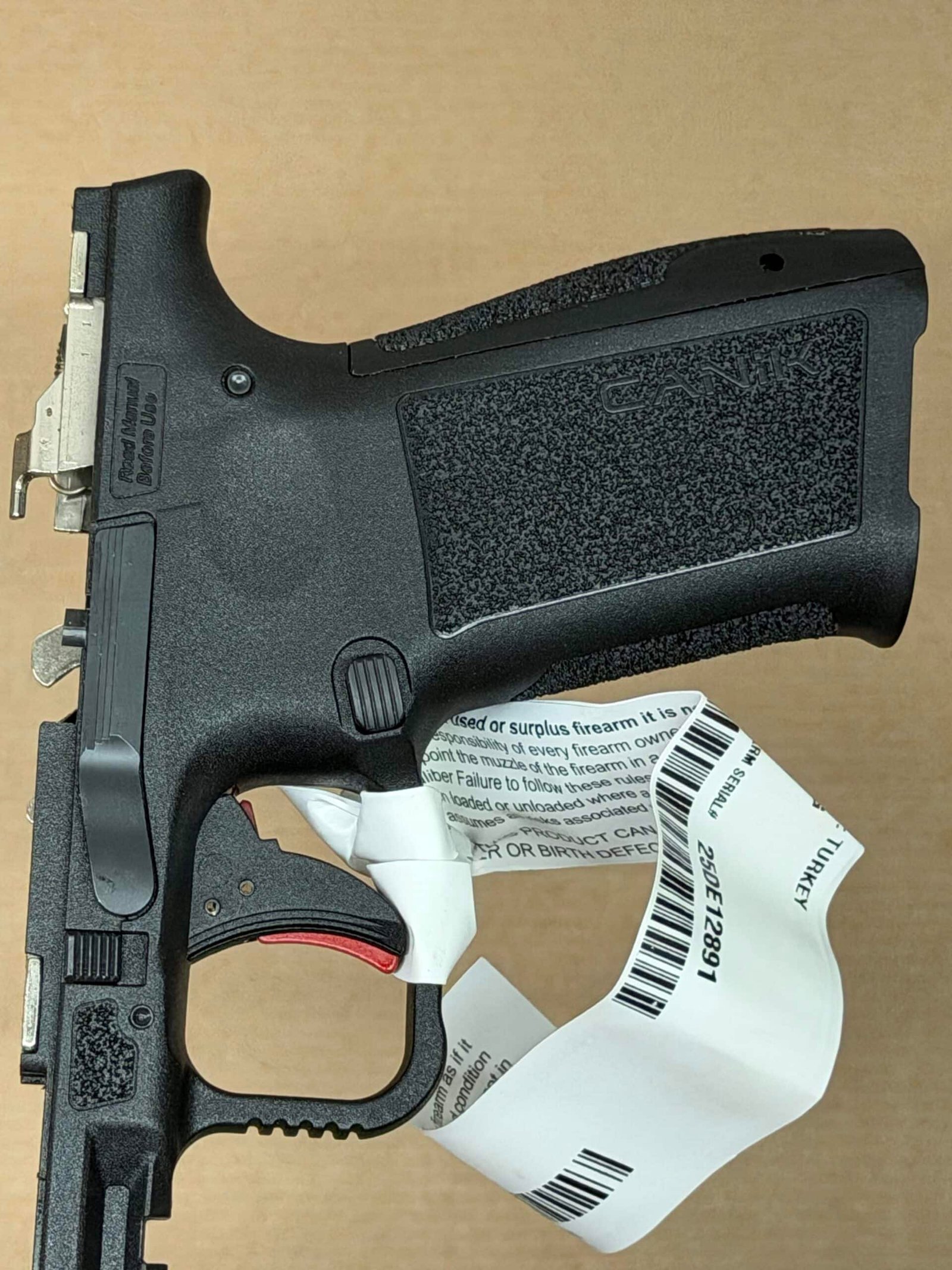 NEW - FACTORY Canik Mete MC9L 9mm Lower Frame Assembly Grip Module Sub Compact Black - Image 6