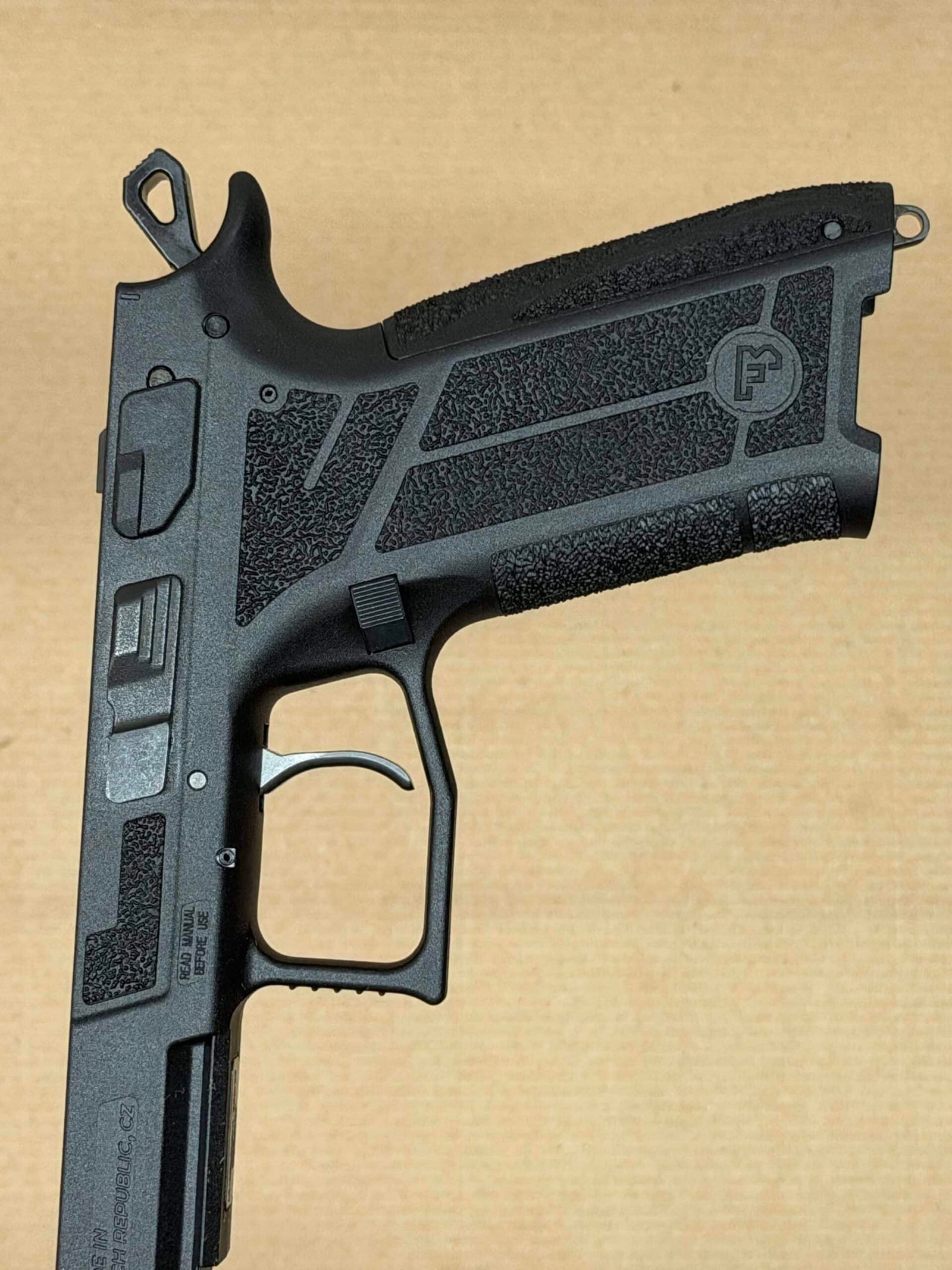 NEW - FACTORY CZ-USA P-09 Nocturne 9mm Lower Frame Assembly Manual Safety Full Size Black - Image 6