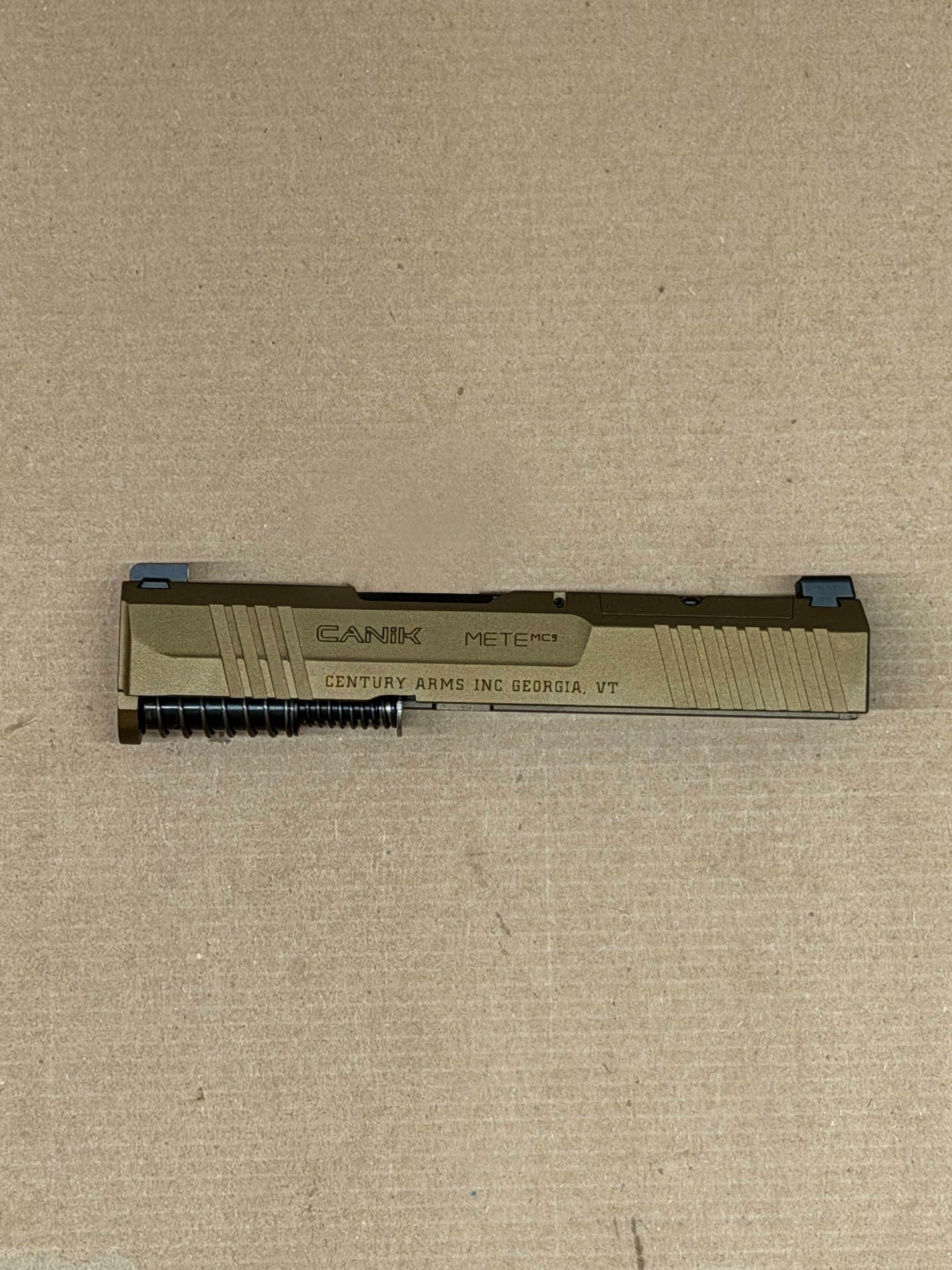 NEW - FACTORY Canik Mete MC9 MC9L 9mm 3.18” Optics Ready Bronze Slide Assembly - Image 2