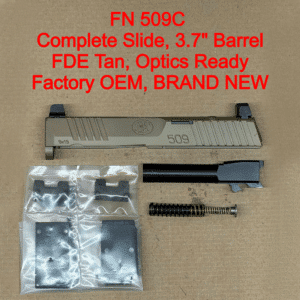 NEW - FACTORY FN 509 Compact MRD 9mm 3.7” FDE Optics Ready Slide Assembly