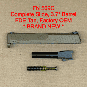 NEW - FACTORY FN 509 Compact 9mm 3.7” Slide Assembly FDE Tan
