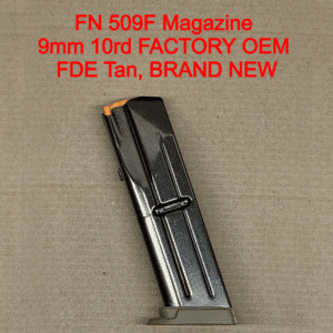 FN 509 MRD Full Size 9mm 10 Round Magazine OEM Factory FDE Tan Steel Duty Replacement - 20-100346-2