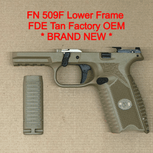 NEW - FACTORY FN 509 9mm Lower Frame Assembly Full Size FDE