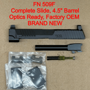 NEW - FACTORY FN 509 Full Size MRD 9mm 4.5” Optics Ready Slide Assembly