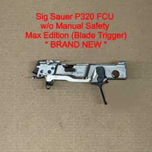 NEW - FACTORY SIG SAUER P320 9mm Fire Control Unit FCU Max Michel Edition Flat Trigger Black