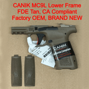 NEW - FACTORY Canik Mete MC9L 9mm Lower Frame Assembly CA Compliant Sub Compact FDE