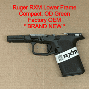 NEW - FACTORY Ruger RXM 9mm Lower Frame Assembly Glock 19 Compatible Compact OD Green