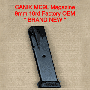 Canik METE MC9L 9mm 10 Round Magazine OEM Factory Steel Black Replacement Magazine - MA7892