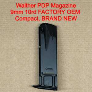 Walther PDP Compact 9mm 10 Round Magazine OEM Factory Steel Carry Replacement - 2847205