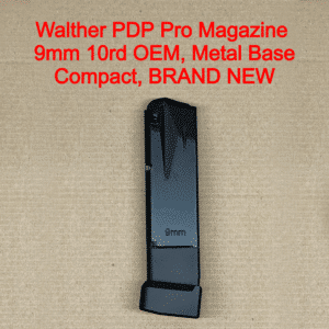 Walther PDP Compact 9mm 10 Round Magazine OEM Factory Steel Metal Baseplate Carry - 2867532