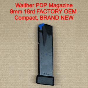 Walther PDP Pro-E Compact 9mm 18 Round Magazine OEM Factory Polymer Baseplate - 5136790