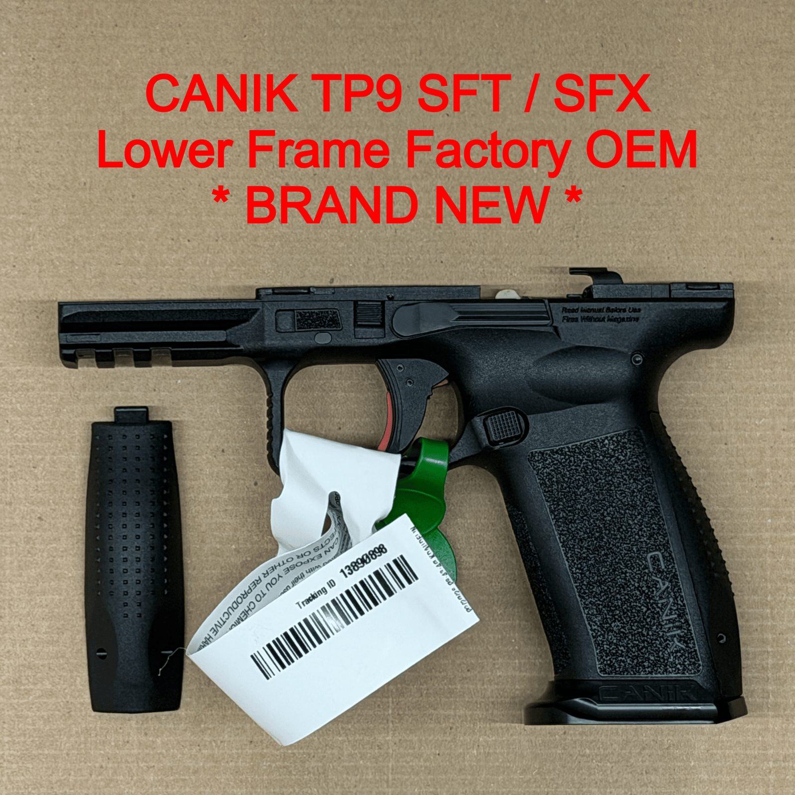 NEW - FACTORY Canik Mete SFx SFT 9mm Lower Frame Assembly Grip Module Full Size Black