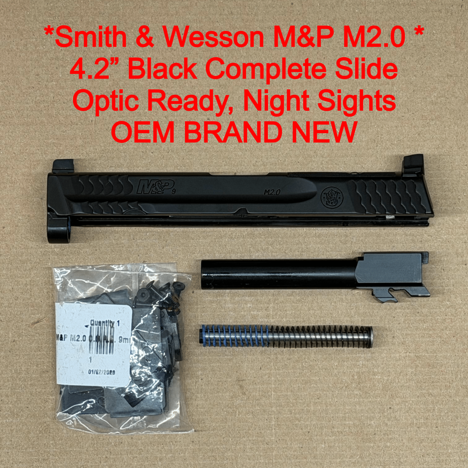 Smith & Wesson M&P9 Complete Slide – TCM Stock