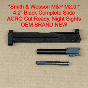 NEW - FACTORY M&P 2.0 Metal Full Size Smith & Wesson S&W M&P 9 4.25” Black ACRO Cut Slide